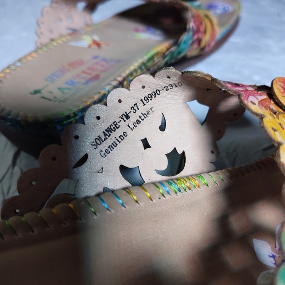 Spring Step Multicolor Floral Sandals - Picture 6 of 7